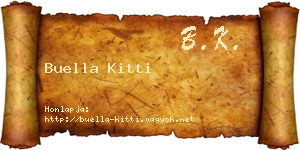 Buella Kitti névjegykártya